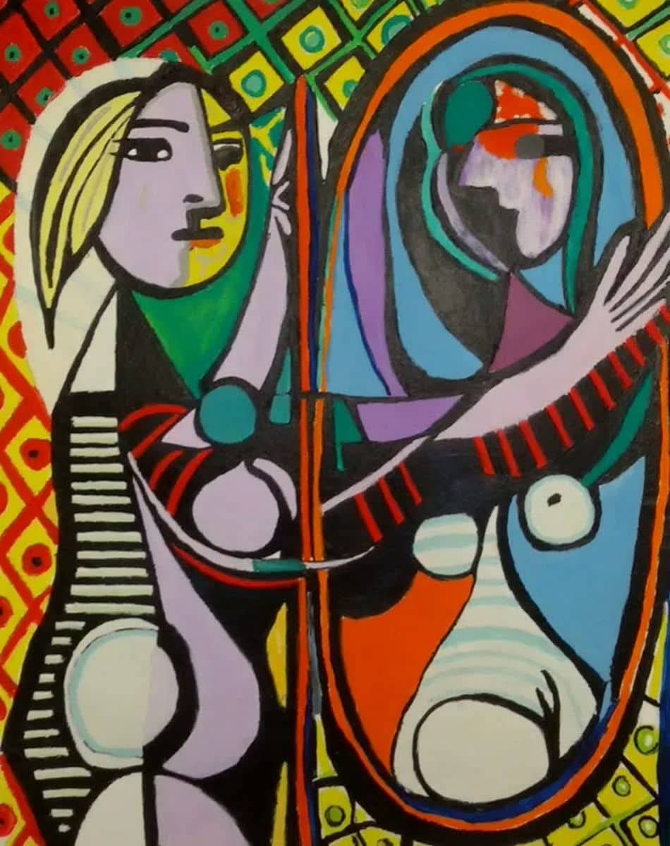 Girl before a mirror - Slika 1
